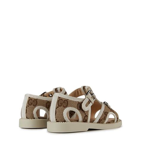 Gucci Gucci Logo Sandal In42 Kids Brown 1942 Flannels