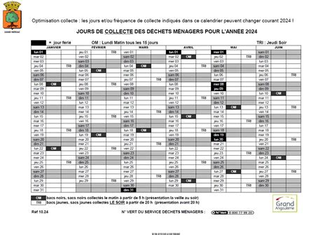 Calendrier Collecte Om Tri Sem Mairie Nersac