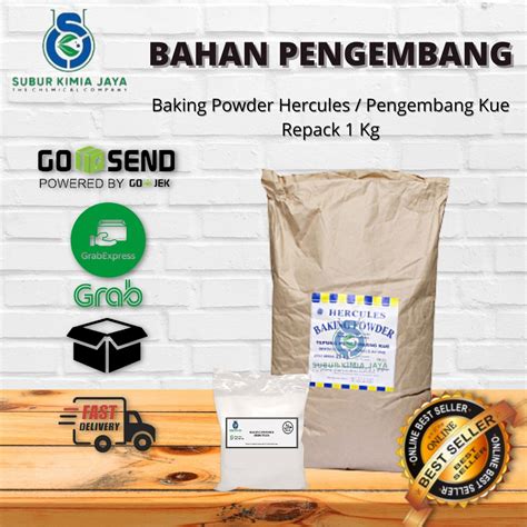 Jual Baking Powder Hercules Double Acting Pengembang Kue 1 KG