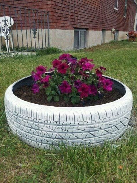 12 X Garden Tire Art Tyre Planters And Tire Planter Decorations