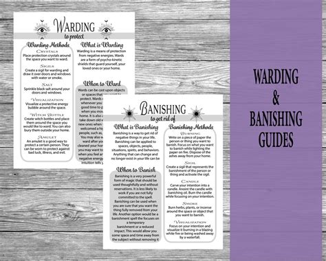 Cleansing Consecrating Charging Banishing Warding Guide Pack Etsy