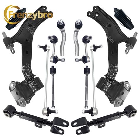 14pc Front Suspension Kit Control Arm Tie Rod Sway Bar Link For 12 16 Honda Cr V 793288887240 Ebay