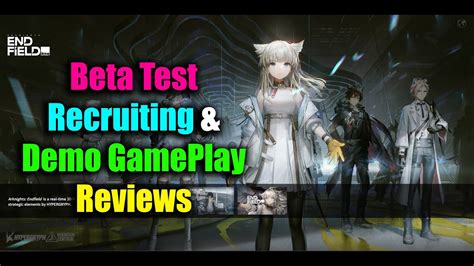 Arknights Endfield Beta Test Recruiting Demo GamePlay Reviews YouTube