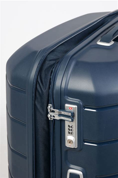 FLUX Trolley Grande 75cm 4R Espandibile Blu Samsonite Cuoieria Shop