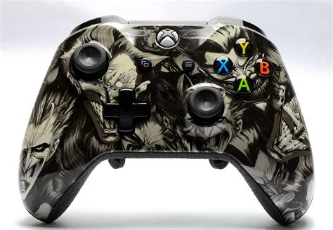 Stelf Controles Controle Stelf Xbox One Slim Grip Dark Insanity