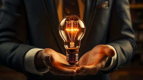 Premium Photo Businessman With Light Bulb