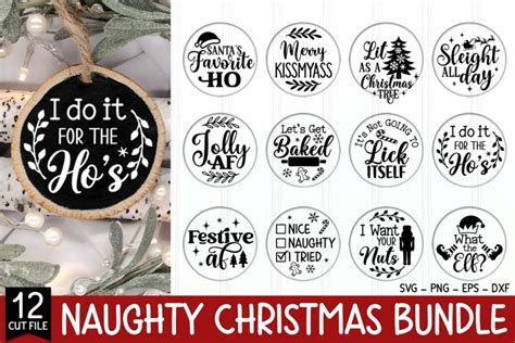 CIRCLE CHRISTMAS ORNAMENT SVG BUNDLES Christmas Mad In Crafts