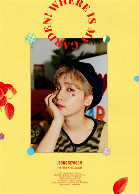 Tracklist Jeong Se Woon Introduces Th Mini Album Where Is My Garden