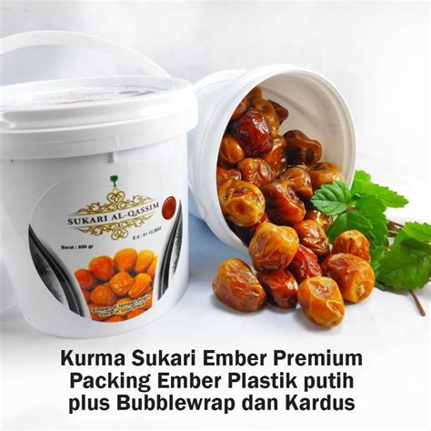 Jual Kurma Sukari Al Qassim Premium 850gr Kemasan Ember Shopee Indonesia