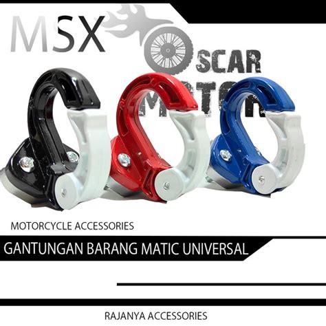 Jual GANTUNGAN BARANG MATIC MODEL Q BABET HOOK BESI MOTOR NMAX PCX Di