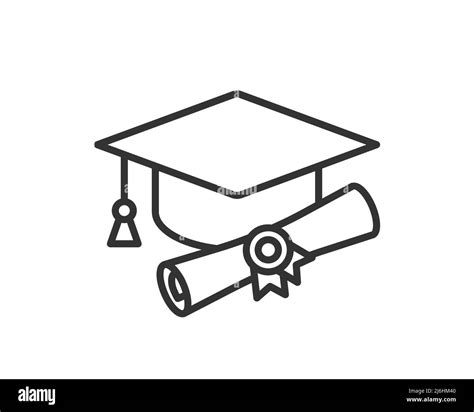 Education icon vector illustartion. College cap or graduate hat symbol ...