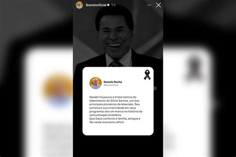 Ibaneis Celina E Deputados Do Df Lamentam Morte De Silvio Santos