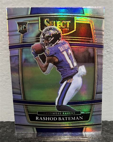 Rashod Bateman Panini Select Concourse Prizm Rookie Rc Ravens