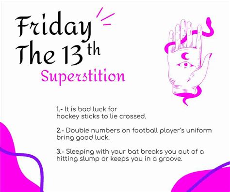 Friday The 13th Superstitions List