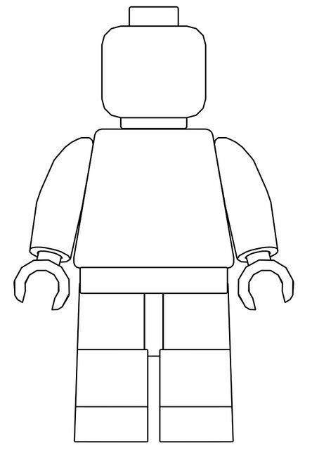 Lego Minifigure Outline