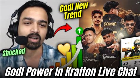 Mazy On Godl Power In Krafton Live Chat React On Godl New Trend