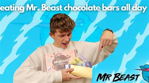 I Ate Mr Beast Chocolate Bars For The Entire Day And Won A Mr Beast