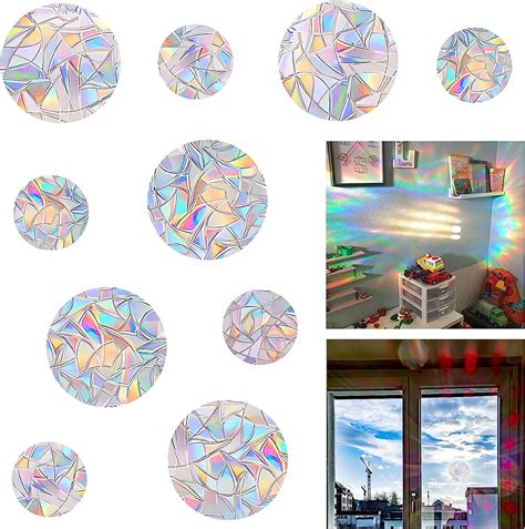 Lot De Suncatcher Sticker Anti Collision Arc En Ciel Fen Tre