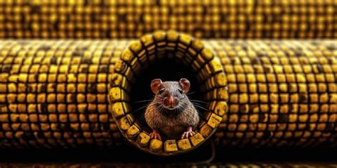 Premium AI Image | Hilarious Rat Prank Brown Pal Having a Blast in Pipe