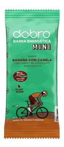 Kit 3x Barra Energética Banana canela E Chocolate Dobro 25g MercadoLivre