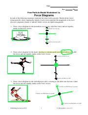 Particle Model Worksheet A Force Diagrams