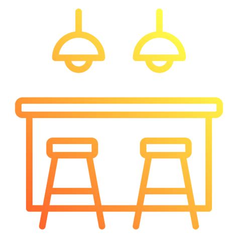 Kitchen table Generic Gradient icon