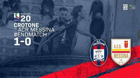 Serie C 20ª giornata Crotone Messina 1 0 F C Crotone