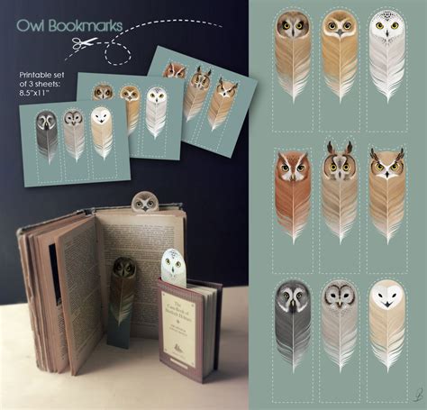 Free Printable Owl Bookmarks for Harry Potter Fans - Printables 4 Mom