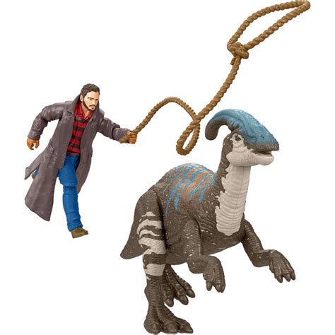 Jurassic World: Dominion Owen and Parasaurolophus Action Figure Set