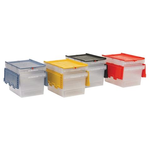 Clear Container Hinged Lid Storage Systems And Equipment