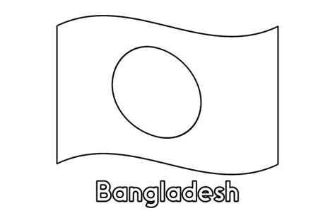 Bangladesh Flag Coloring Page Svg Cut File By Creative Fabrica Crafts