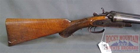 Vintage Hj Sterling Double Barrel Belgian Hammer Shotgun Rocky