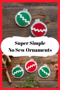 No Sew Easy Felt Christmas Ornaments The Artisan Life