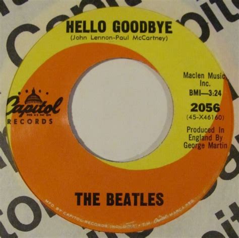 45 Hear The Beatles Hello Goodbye I Am The Walrus Pop Rock 1967 Ebay