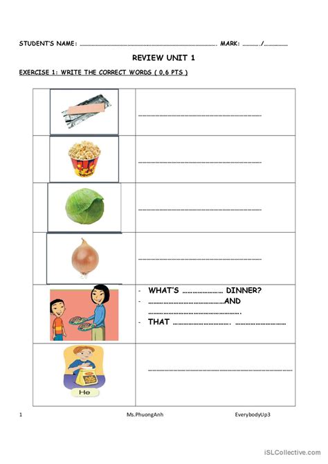 EVERYBODY UP 3 UNIT 1 English ESL Worksheets Pdf Doc