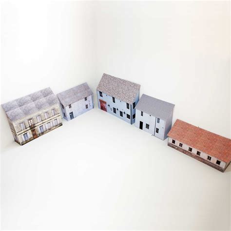 Printable N Gauge Countryside Houses - Scale Model Buildings