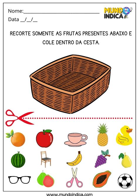 Atividade De Recorte Para Autista - 15 Atividades de Recorte e Colagem para Autismo para Imprimir
