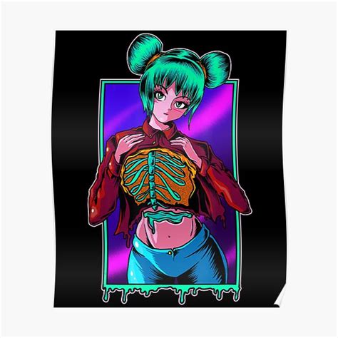 Spooky Aesthetic Anime Girl Waifu Japanese Anime Otaku Weeb Poster For Sale By Khunhinh