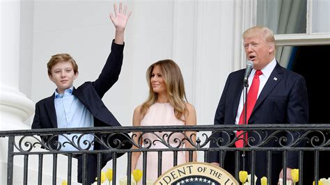 First Lady Melania Trump And Son Barron Officially Move Into The White