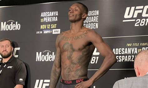 UFC 281 Adesanya vs Pereira wyniki ważenia WIDEO MMAROCKS