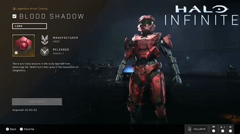 How To Get Blood Shadow Armor Coating Halo Infinite Youtube