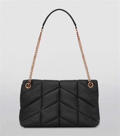 Saint Laurent Black Small Loulou Puffer Shoulder Bag Harrods Uk