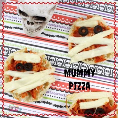 Halloween Mummy Pizza Recipe | Just Plum Crazy