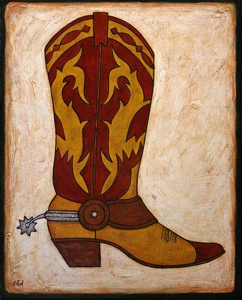 Cowboy Boots Painting