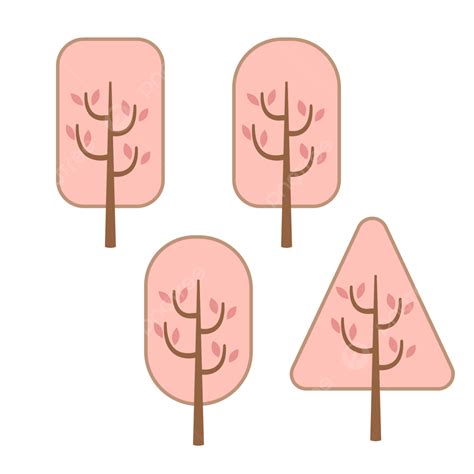 Pink Trees Png Picture Pink Tree Illustration Tree Design Cute Tree