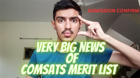 Good News Regarding Merit List Of Comsats Islamabad 2024 Life At