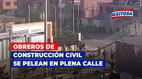 Ayacucho Trabajadores de construcción civil se pelean por cupos en