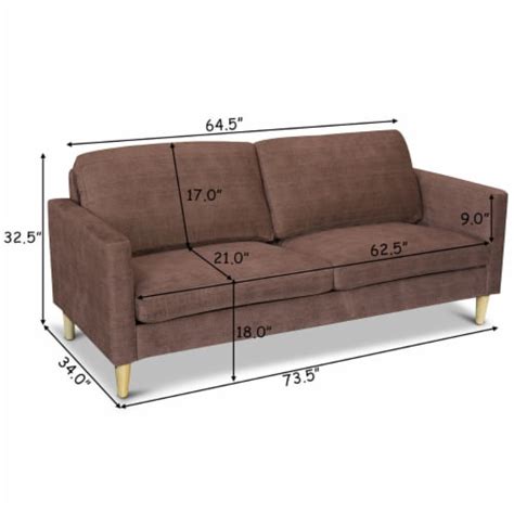 Modern Fabric Couch Sofa Love Seat Upholstered Bed Lounge Sleeper 2