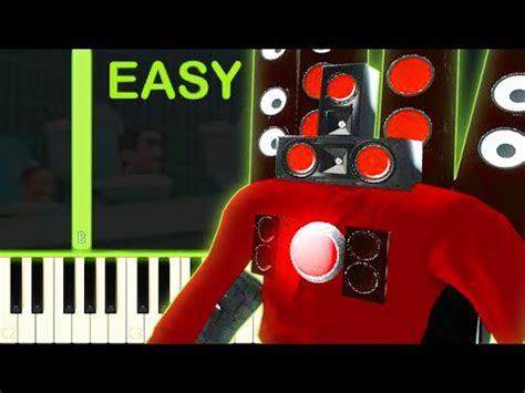 SPEAKERMAN THEME Skibidi Toilet EASY Piano Tutorial YouTube