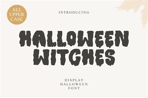 Halloween Witches Display Font Free Download - Creativetacos